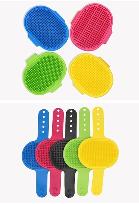 Dog Grooming Supplies, Dog Hair Brush, Cat Hair Brush, Pet Brush, Dog Bath Brush (Black)